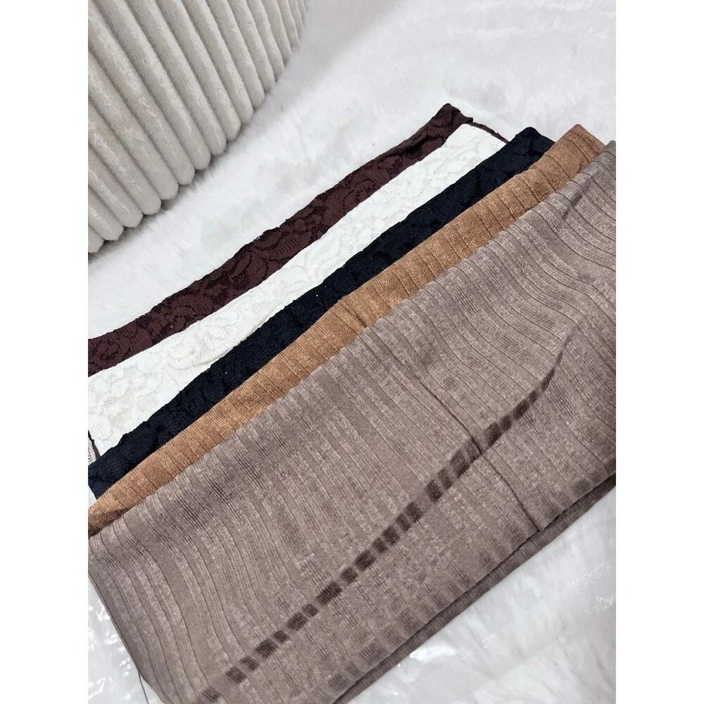 5 Pcs Wide Lace Headbands for Women